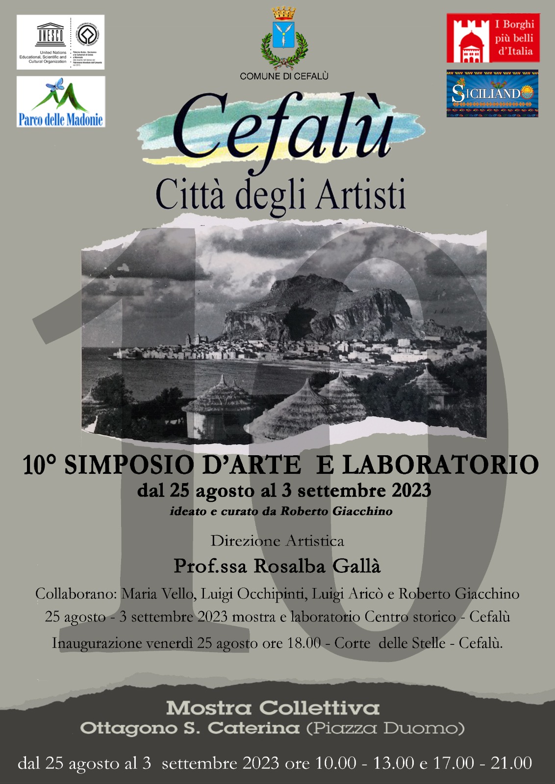 A Cefalù la X edizione del Simposio d’arte e Laboratorio ‘Cefalù Città degli Artisti’