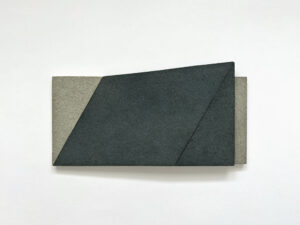 1986 Muri d'ombra 61bis legno e cemento 28x53 cm
