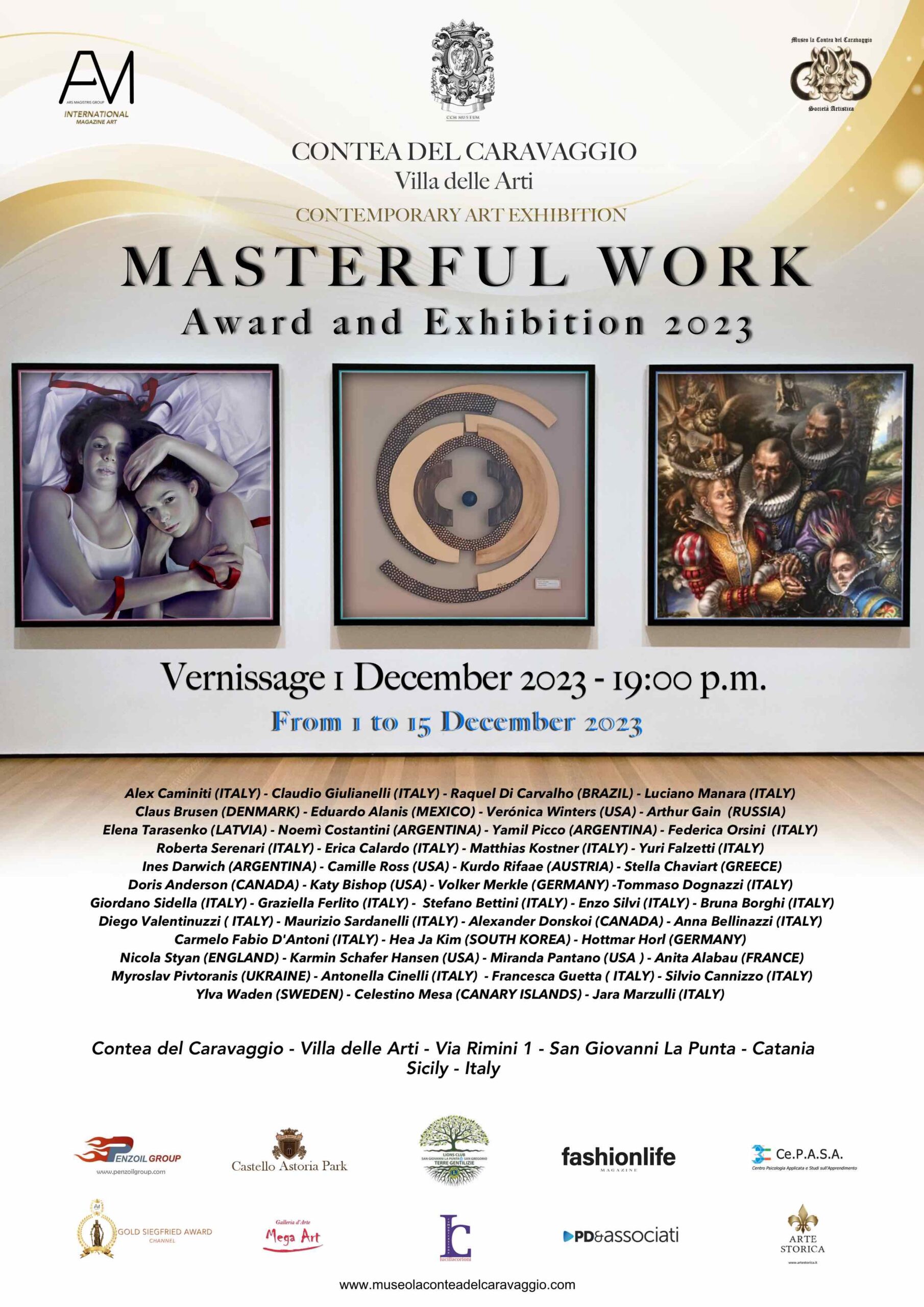 MASTERFUL WORK 2023 – Artisti Internazionali alla Contea del Caravaggio
