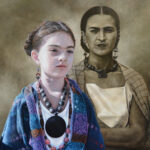 Ritratto di Frida Kahlo bambina: Un Richiamo alle Origini dell’Arte di Raquel Di Carvalho
